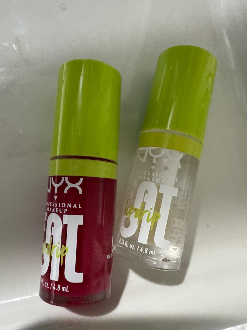 New 2 NYX lip oil fat oil lip drip my main super model